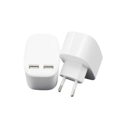 China Universal Rotate 180 Degree Factory Supply New Design Main Quality Mobile Phone Charger Dual USB Wall Charger for sale
