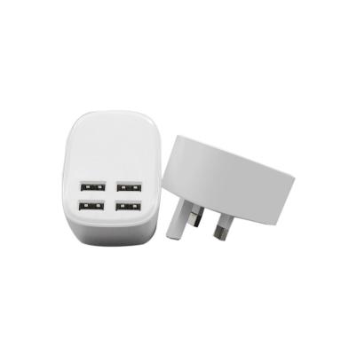 China Universal Hot Selling EU USA R-U USB Wall Charger Travel Charger 20W 4ports Mobile Phone Rotate 180 Degree for sale