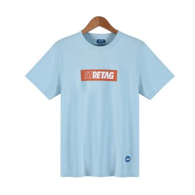 China Custom Fashion Anti-Shrink Tee Shirt Printing Comfortable Breathable Printed Stitching O-Neck Short Sleeve Tee Shirt Printing for sale