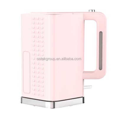 China 360 Degree Rotation 1.7L PP Base Square Design Housing Electric Water Kettle 360 Swivel Base for sale