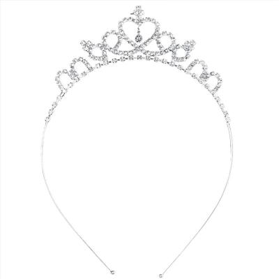 China Kids Rhinestone Tiara Crystal Drop Headpiece Crown For Children Tiara Holiday Party Princess Kids for sale