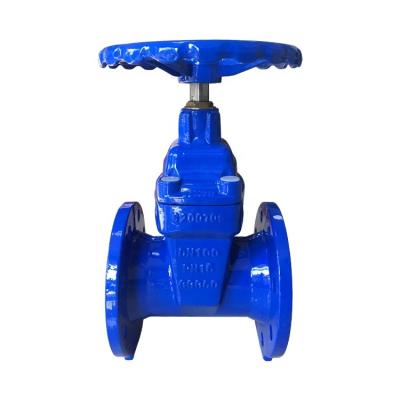 China -20â-80â GGG50 PN10 PN16 Z45X flange type non rising stem soft sealing ductile cast iron sluice gate valve for sale