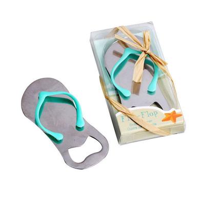 China Eco-friendly Blue Pink Flip Flop Opener Baby Shower Gifts For Guests Kids Children Birthday Party Decoration for sale