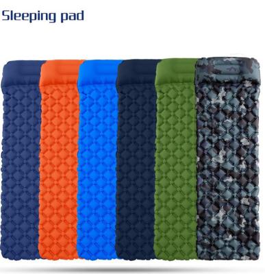 China Lightweight Inflatable Sleep Mat Air Mattress Camping Furniture Portable Outdoor Compact Sleeping Pad For Camping Camping Mattress for sale