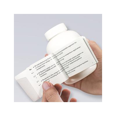 China Customized Waterproof Waterproof Multi Layer Cosmetic Label Vinyl Multi Page Multi Layer Double Layer Label For Drug Bottles for sale