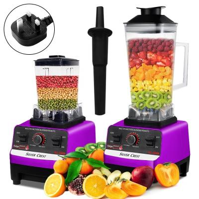 China Multifunctional 2 in 1 4500w BS Plug 2L Large Power Soymilk Juicer Blender Silver Peak High Speed Juice Blender Commerical Blender for sale