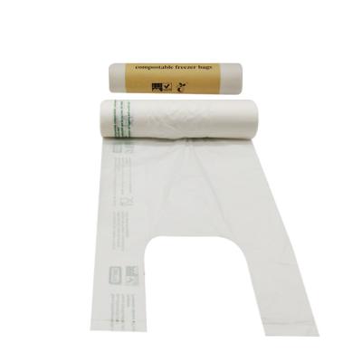China BIODEGRADABLE Compostable Shopping Bags - T-Shirt Bags On Roll - All Colors Sizing Printing - Customize for sale