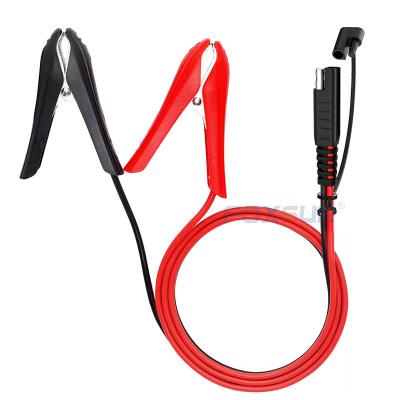 China INSTRUMENTATION SAE Quick Connector To Line High Speed Clip Battery Grounding Car Charging Line 60CM Length Supplement Clips Jumper Cable for sale
