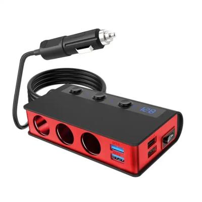 China Others 4 Left Car Factory Charger Usb 3 Speed 180W 3 Direct Fast Charging Car Cigarette Lighter for sale