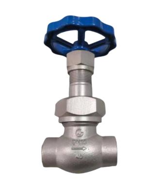 China Sort stem LN2 DN25 Cryogenic Socket Weld Globe Valve DJ61F-40P for LNG/LOX/LN2/LAR/LCO2 for sale