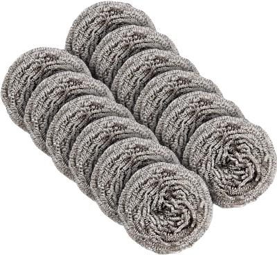 China Stocked Stainless Steel Scrubber Steel Wool Scrubber Pad Used For Dishes Pots Pans And Ovens for sale