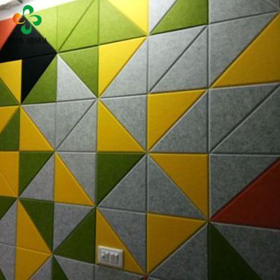 China Home Theater 100% Polyester Fiber Recyclable Fireproof Decorative Acoustic Ceiling Panel For Church for sale