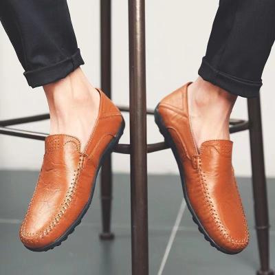 China European and American style fashion trend special offer fashion navigation shoes lightweight leather shoes men for sale