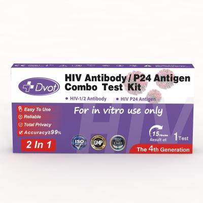 中国 HIV1/2抗体P24抗原コンボテスト 家庭で使い捨て用抗原検査キット 心の安らぎのために迅速な検査 販売のため