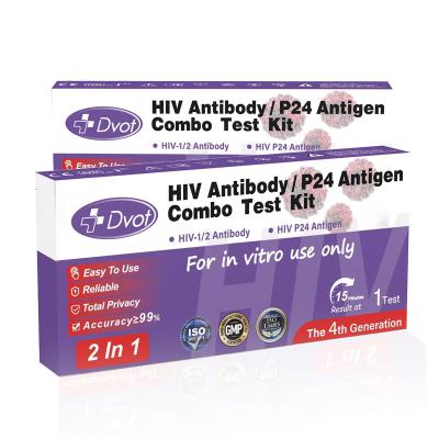 中国 HIV1/2 Antibody P24 rapid hiv kit ,lets you test in everywhere and everytime 販売のため
