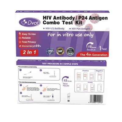 中国 HIV1/2P24抗体 迅速HIVキット 高精度で自宅で検査 販売のため