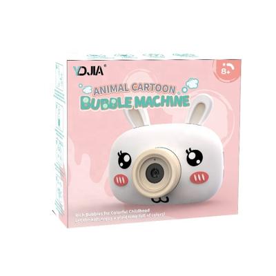 China Bubble Waterless Music Camera Hot Selling Animal Rabbit Bear Bubble Toy Machine Lights and Light and Music for sale