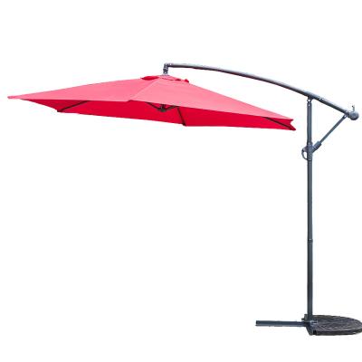 China Dia.3m Outdoor Patio Umbrella Modern Aluminum Banana Garden Umbrella Rotate 360 Degree Outdoor Garden Umbrella for sale