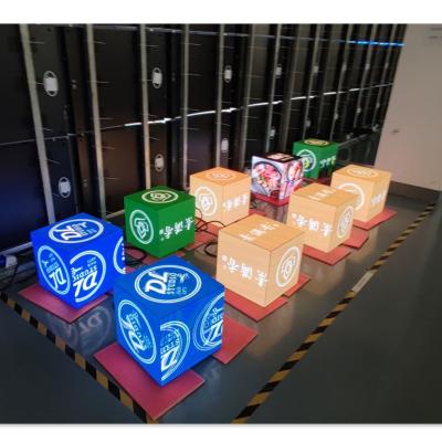 중국 야외 실내 창의적인 LED 디스플레이 광고 LED 큐브 스크린 5 면 판매용