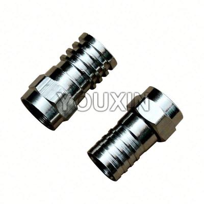 China RF catv cable female wire connector F crimp type for sale