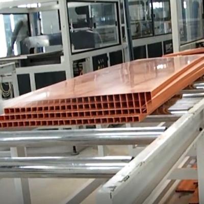 China Linha de produção de perfis de PVC WPC de 800 mm para painéis de portas livres de formaldeído à venda