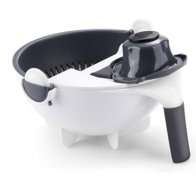 China Viable Multifunctional Manual Cutter Vegetable Slicer 9 in 1 Vegetable Fruit Cutter With Sieve for sale