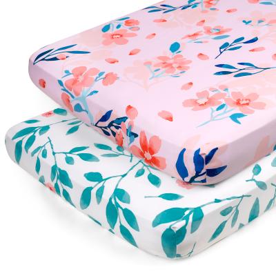 China PORTABLE fitted mattress sheet for standard crib or toddler bed for sale