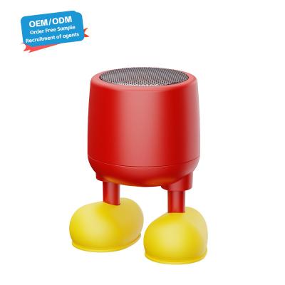 Chine Mini haut-parleur extérieur Hifi portable sans fil avec subwoofer Dent bleue Petite ronde à vendre