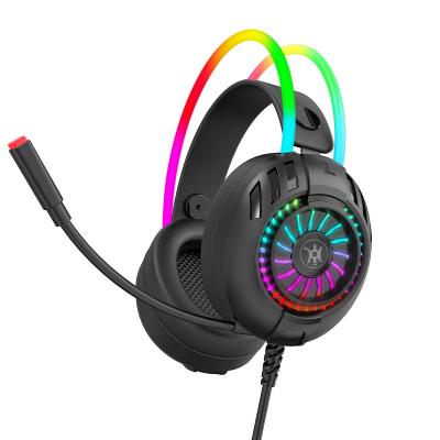 China Fones de ouvido de jogos com LED Luz cancelamento de ruído fones de ouvido de jogos estéreo fones de ouvido 7.1 Surround Gamer Fones de ouvido à venda