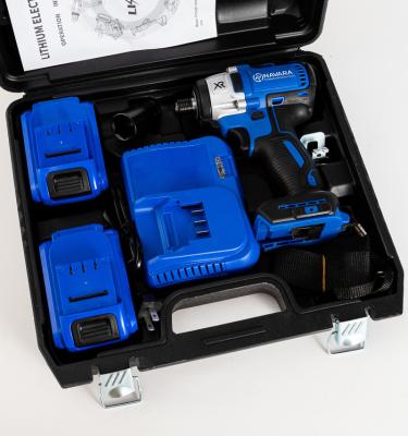 China Multi-fuctional 21V 300n. M Impact Wrench Power Tool Electric Tool LED Light Electric Brushless Battery Cordless Impact Wrench Set for sale