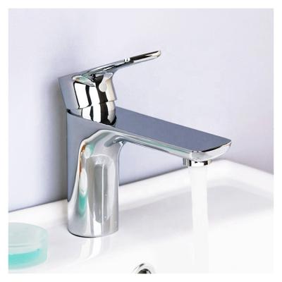 China Modern Hot Brass Single Handle Mixer Tap Chrome Waterfall Faucet Waterfall Bathroom Basin Faucet Single Hole CUPC Single Hole for sale