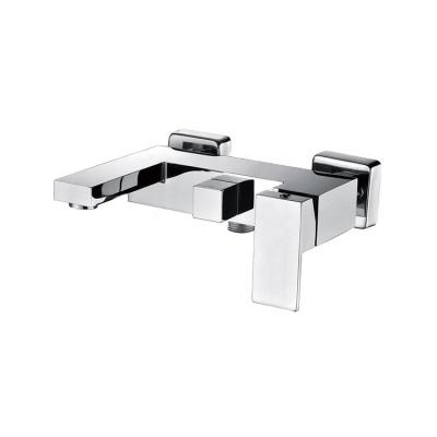 China Contemporary Wall Mounted Bath Bathroom Shower Mixer Brass Exposed Shower Faucet for sale