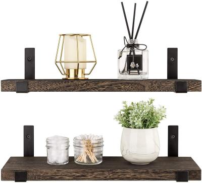 China Rustic Floating Wooden Cube Wall Mount Shelf MDF Wall Mounted Shelf for sale