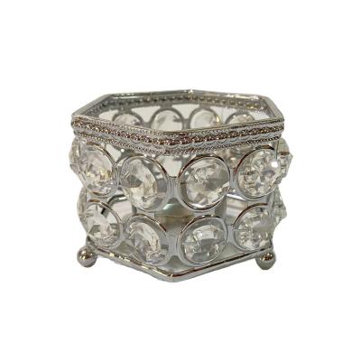 China Morden Customized Wholesale Candles Stand Home Decoration For Wedding Party Supplies Home Decorative Gold Crystal Candle Holder for sale