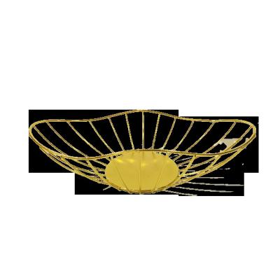 China Nordic creative iron factory wire style home coffee table living room fruit basket morden iron art storage direct wholesale for sale