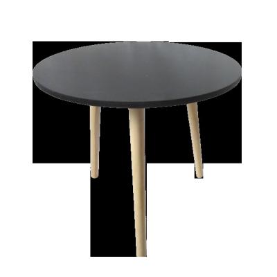 China Modular Luxury Restaurant Round Dining Room Furniture Wooden Modern Design Table High Quality MDF Coffee Lounge Table for sale