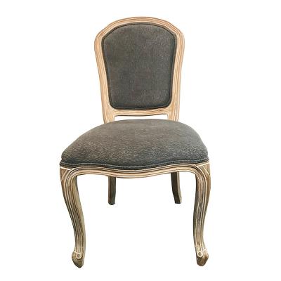 China Farmhouse Armchair French Baroque Reproduction Antique Banquet Chair for sale