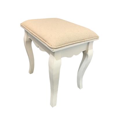 China Hot Selling Adjustable European Style Home Use Antique Ottoman MDF Dresser Stool (Other) Stool Chair for sale