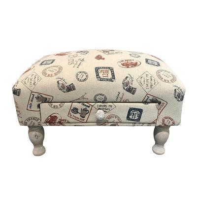 China Factory Outlet Adjustable High Quality Square Fabric Modern Square Pouf (Other) With One Storage Compartment Modern Upholstered Stool for sale