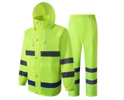 China Hi To Know Wholesale High Work Safety Reflective Visability Rcustom Rain Set for sale