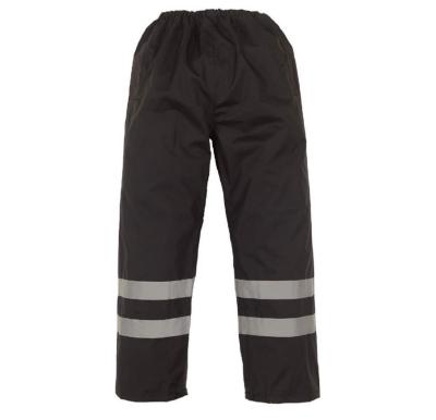 China Hi To Know Necessary In Rainy Days 300D Oxford Waterproof Safety Rain Pants Road Duty Traffic Police Reflective Rain Pants for sale