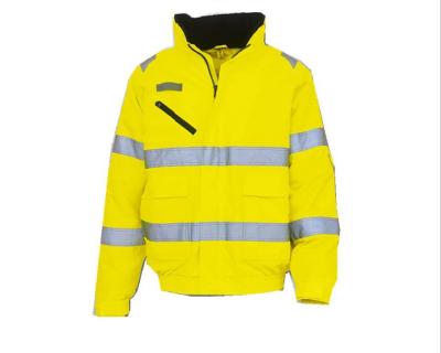 China Hi Viz Mens High Visible Safety Long Sleeve Outdoor Safety Reflective Jacket for sale