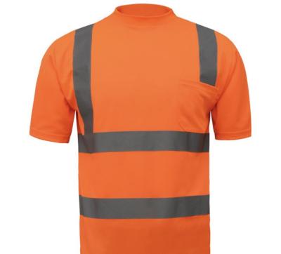China Hi To Know Hot Selling High Visibility Logo Reflective Safety Shirts Custom Made Good Quality for sale