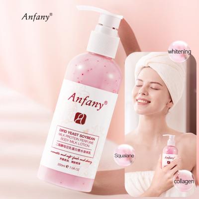 China Anfany Private Label Vitamin C Moisturizer Moisturizing Milk Whitening Body Cream With Calming Repair Body Brightening Lotion for sale