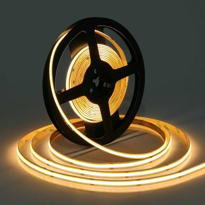 China Min Cutting: 25mm/12V; 50mm/24V In Current Dimmable 3000K 4000K 6000K 12V 8mm Cut Out Unit 25mm Waterproof Flexible COB LED Strip Light CRI90 320 LED 8W 110Lm for sale