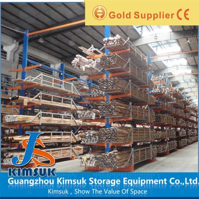 China Warehouse Steel Pallet Racking Systems , Huge Density Cantilever Storage Racking for sale