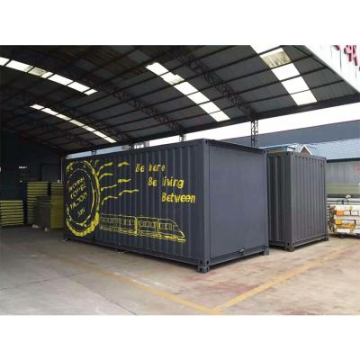 China Contemporary Shipping Container Cafe Design Prefab Container Shipping Container Welding Cafe Customized Office for sale