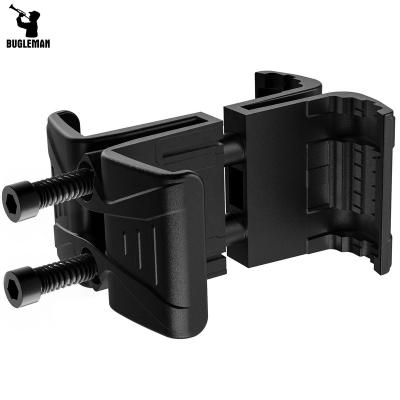 China Bugleman Mag Coupler With Spring Bolton Magzine Magazine Coupler Design For Faster More Efficient Speed Reload Black for sale