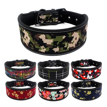 China Personalized New Pet Products Neoprene Waterproof Dog Leash Collar Wholesale Reflective Pet Collar for sale