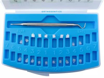 Chine Braquettes MBT auto-ligantes en céramique haute performance 0,022 0,018 WH pour un mouvement dentaire efficace à vendre